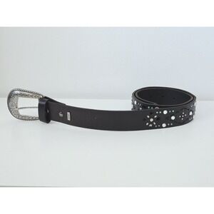 ARIAT 2006 Women's Leather Studded Western Belt Dark Brown 0114001 Sz 30/75